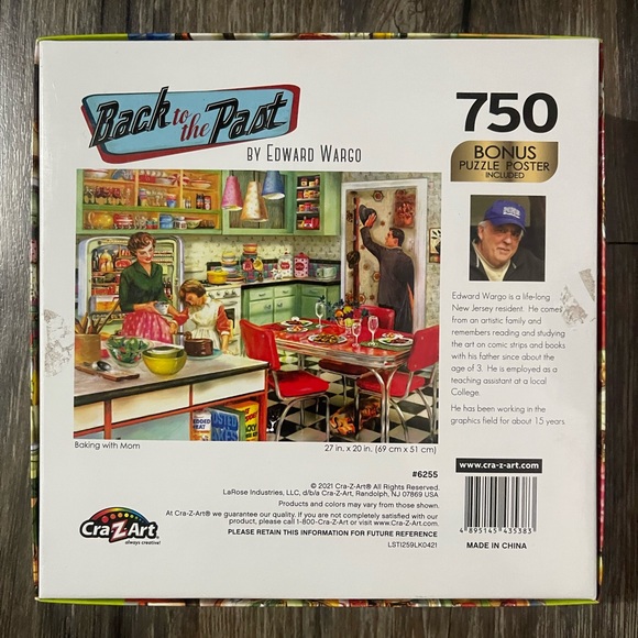 Crazart Baking With Mom 750 piece puzzle. 🧩 - Picture 3 of 3